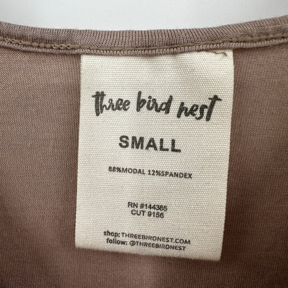 Three Bird Nest Taupe Lace Hem Cami Mini Slip Dress Small Boho Fairycore Shabby - Picture 3 of 7